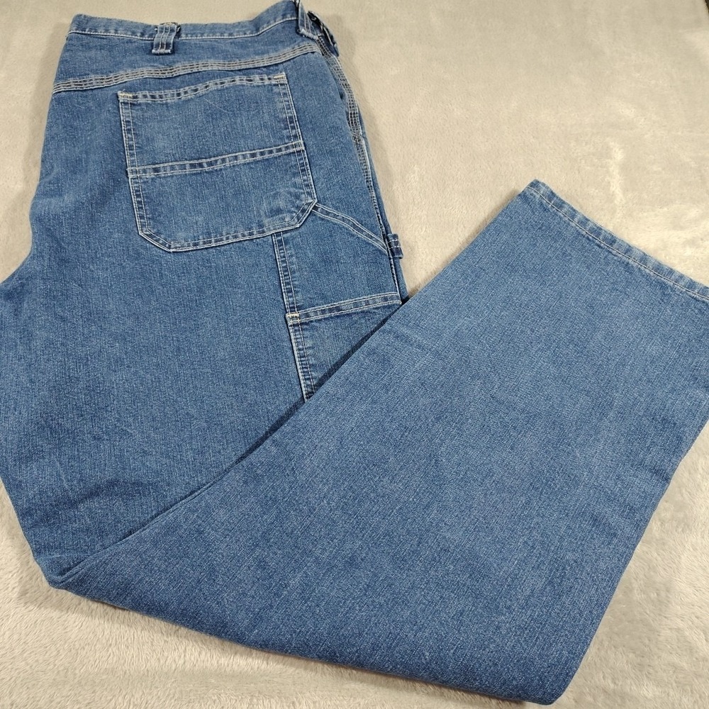 Lee Carpenter‎ Blue Jeans Men 42x32 Denim Work Mechanic Construction Utility